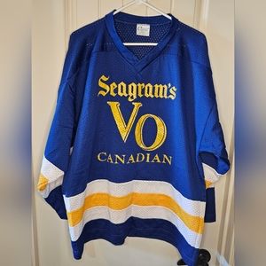 [Vintage 80's] Seagram's VO Canadian Novelty Hock Jersey 《L》